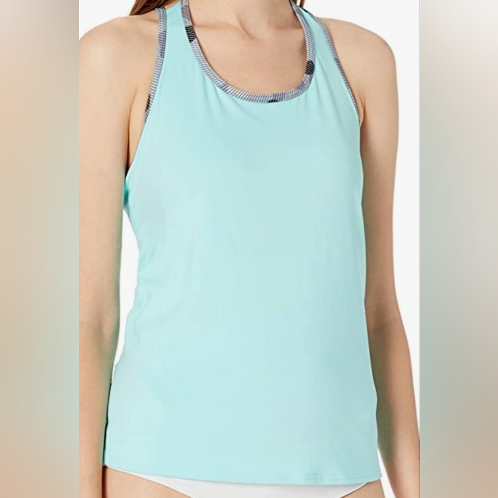 TYR Women's Lavare Sierra Tank, Grey/Mint, XL.  NWT